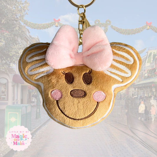 PREORDER PINK GINGERBREAD PLUSH KEYCHAIN - EXCLUSIVE TO MoM - SHIPS LATE OCT/EARLY NOV