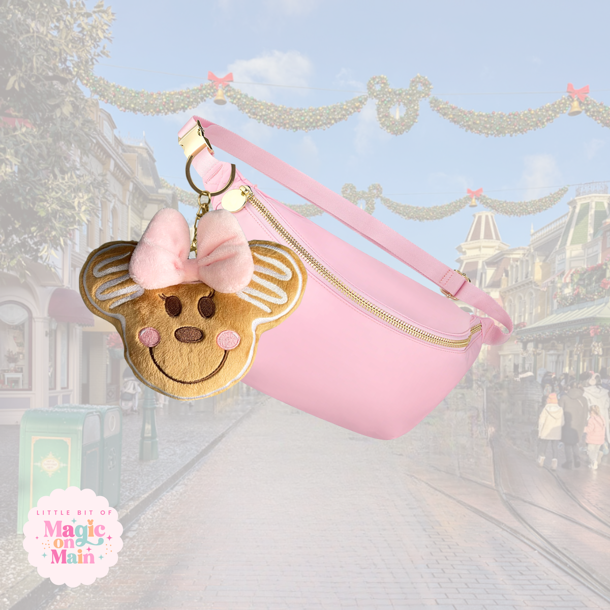 PREORDER PINK GINGERBREAD PLUSH KEYCHAIN - EXCLUSIVE TO MoM - SHIPS LATE OCT/EARLY NOV