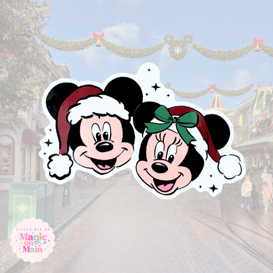 MERRY MCKY AND MINNIE - READY TO SHIP - 4 INCH DIE-CUT STICKER - EXCLUSIVE TO MoM