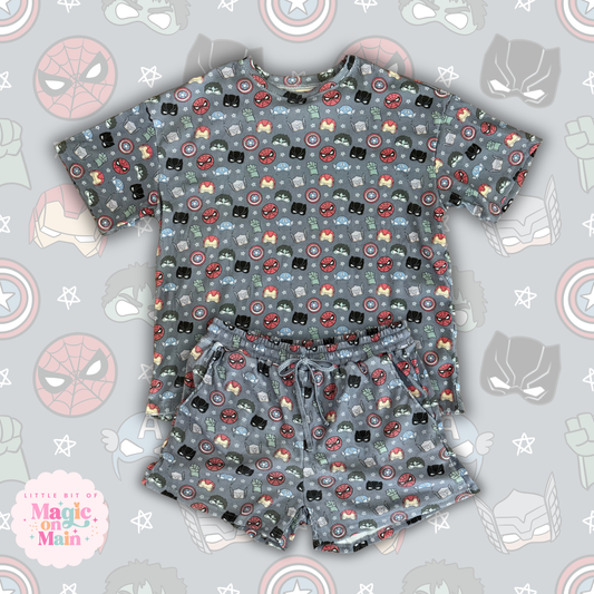HEROES COTTON WAFFLE KINT LOUNGEWEAR