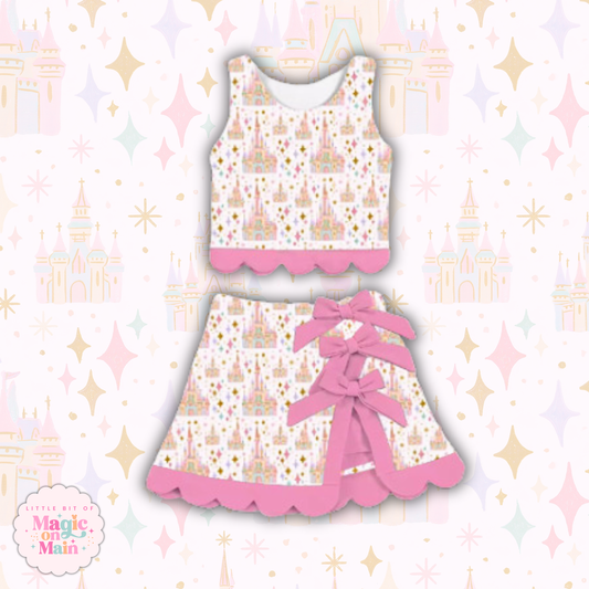 PREORDER - MEET ME AT THE CASTLE TWO PIECE SCALLOPED DRESS - ANTICIPATED SHIP DATE EARLY/MID NOVEMBER
