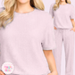 RTS - SOFT ORCHID - LOOSE WAFFLE TEXTURE BAMBOO LOUNGEWEAR