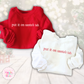 EMBROIDERED PUT IT ON SANTA'S TAB - ADULT SWEATSHIRT