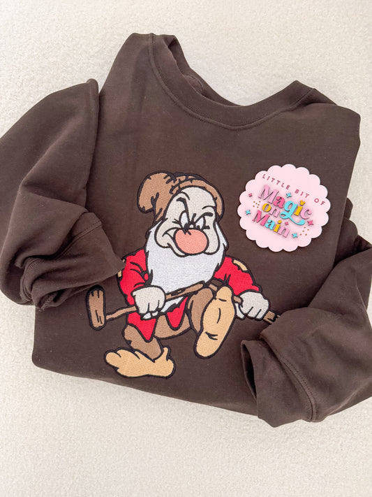 EMBROIDERED GRUMPY - ADULT SWEATSHIRT