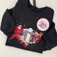 PRINTED BLACK SUPER HERO FAMILY W/SPARKLES - KIDS/ADULT SWEATSHIRT