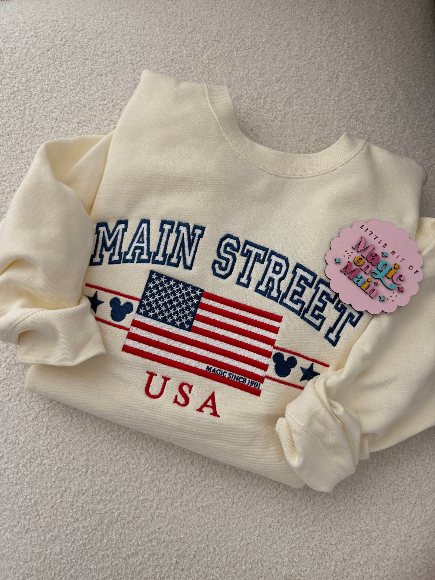 RTS MAIN STREET USA - EXCLUSIVE TO MoM - BONE INDEPENDENT TRADING CO SWEATSHIRT - SIZE M