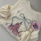 RTS EMBROIDERED PINK CASTLE - BONE INDEPENDENT TRADING CO SWEATSHIRT - SIZES S, M, L, 2XL