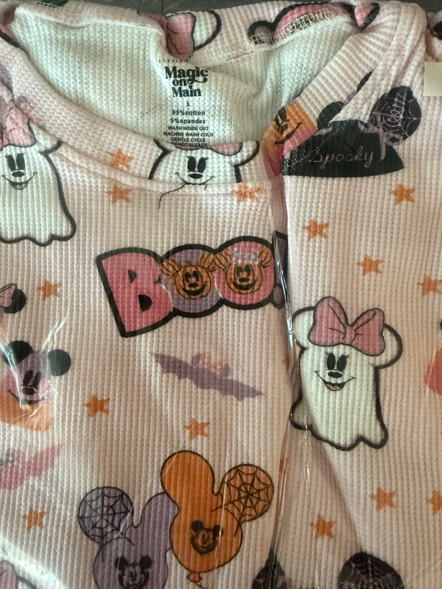 RTS OOPSIE - NEW IN BAG - GHOULY HALLOWEEN HEAVYWEIGHT COTTON WAFFLE KNIT LOUNGEWEAR 10059