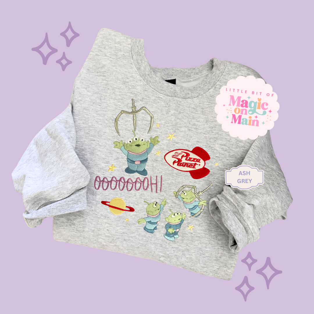 EMBROIDERED ALIENS - EXCLUSIVE TO MoM - ADULT SWEATSHIRT