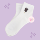 PREORDER - ANTICIPATED SHIP DATE  MARCH 1ST-15TH - EMBROIDERED MCKY ICE CREAM BAR - WOMEN'S CREW SOCKS (10023)