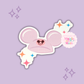 PURPLE MCKY HAT - READY TO SHIP - 3 INCH DIE-CUT GLOSSY STICKER - EXCLUSIVE DESIGN TO MoM