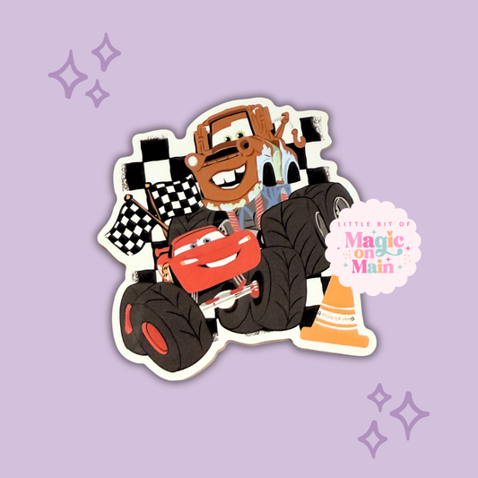 MONSTER TRK DUO - READY TO SHIP - 3 INCH DIE-CUT GLOSSY STICKER