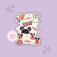 GHOULY HALLOWEEN - READY TO SHIP - 3 INCH DIE-CUT GLOSSY STICKER 10059