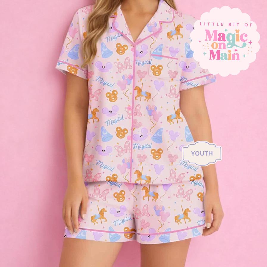 KIDS RTS MAGICAL - SIZES 2T, 3T, 4T, 5T, BAMBOO LOUNGEWEAR (10033)