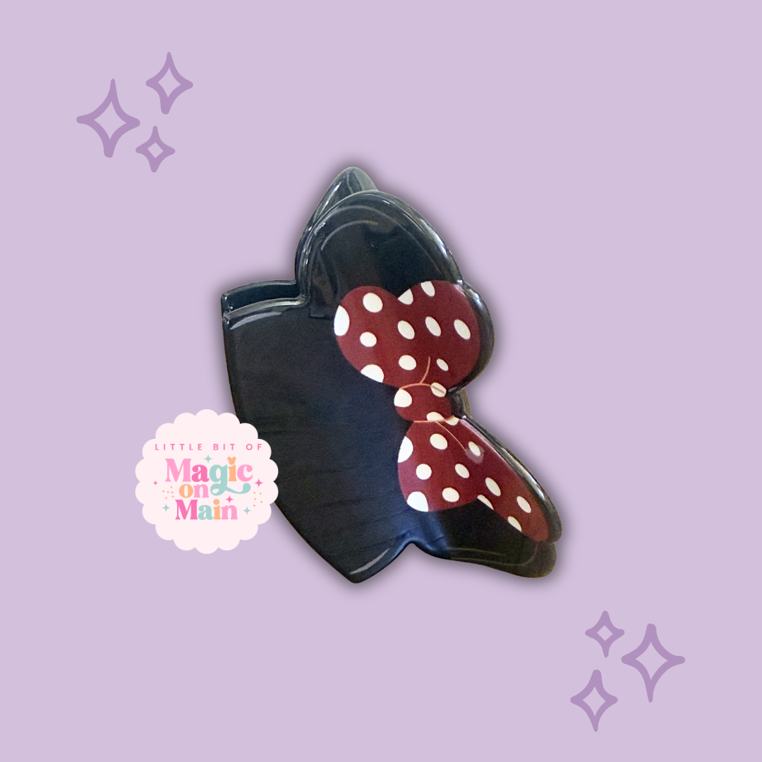 RTS 3 INCH MOUSE BOW - CLAW CLIP