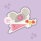 EPCOT GIRLIE - READY TO SHIP - 3 INCH DIE-CUT GLOSSY STICKER 10042