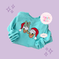 EMBROIDERED MERRY DNLD DAISY - ADULT SWEATSHIRT