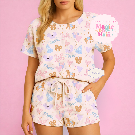 PREORDER ONLY - MAGICAL - HEAVYWEIGHT COTTON WAFFLE KNIT LOUNGEWEAR - ANTICIPATED SHIP DATE MARCH 15TH -31ST (10033)