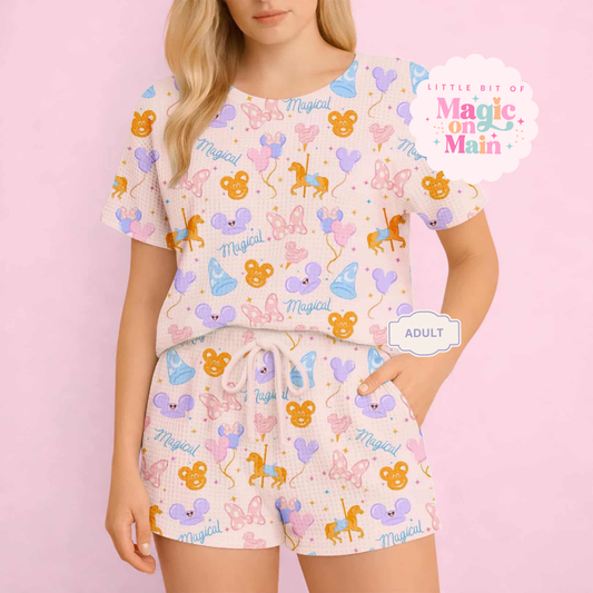 RTS MAGICAL - HEAVYWEIGHT COTTON WAFFLE KNIT LOUNGEWEAR  (10033)