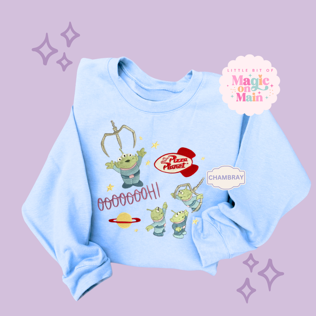 EMBROIDERED ALIENS - EXCLUSIVE TO MoM - ADULT SWEATSHIRT