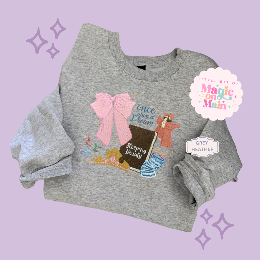 EMBROIDERED ONCE UPON A DREAM - EXCLUSIVE TO MoM - ADULT SWEATSHIRT 10048