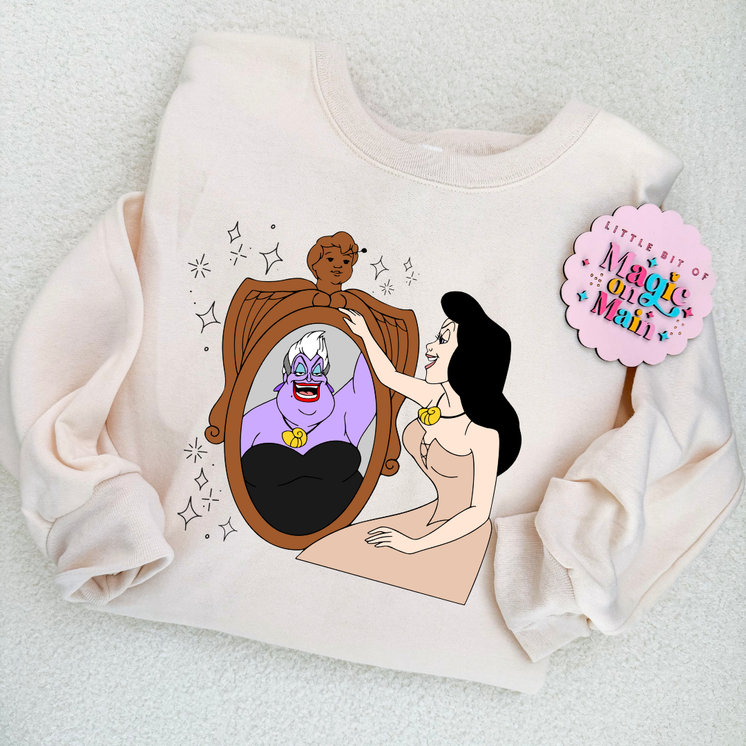PRINTED VANESSA MIRROR WITH SPARKLE - ADULT SWEATSHIRT