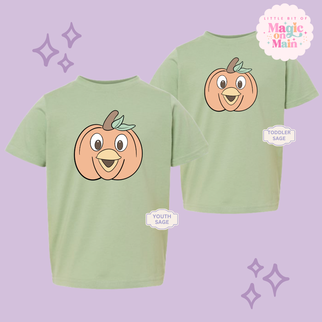 PRINTED ORANGE BIRD PUMPKIN - YOUTH/TODDLER