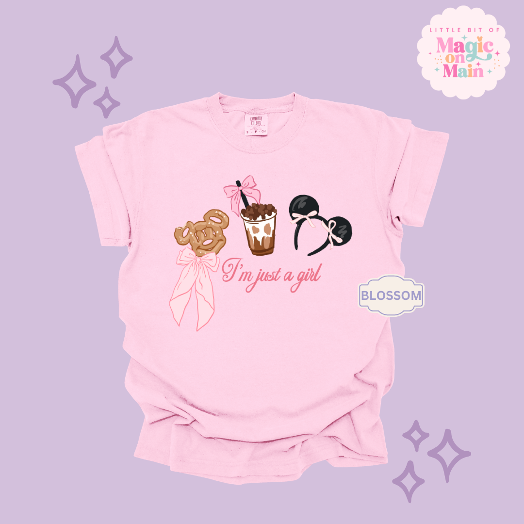 PRINTED PARK GIRLIE JUST A GIRL - ADULT T-SHIRT