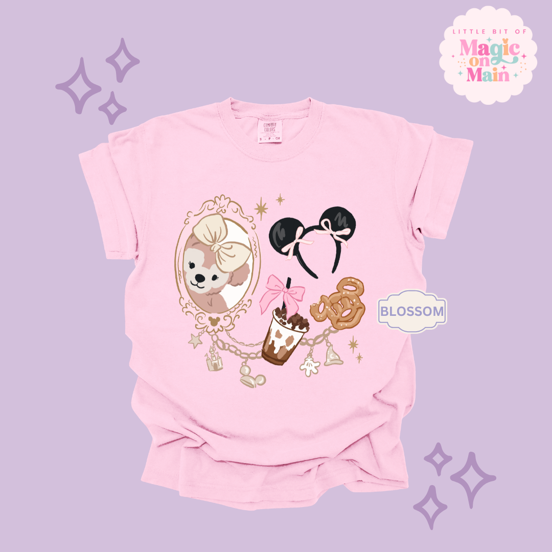 PRINTED PARK GIRLIE COFFEE & SNACKS - ADULT T-SHIRT