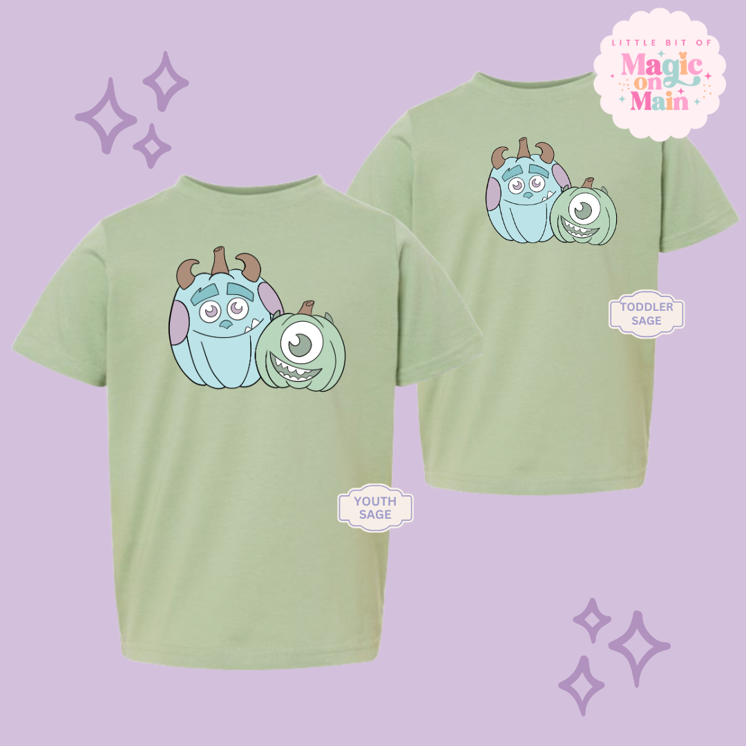 PRINTED MONSTER PUMPKINS - YOUTH/TODDLER