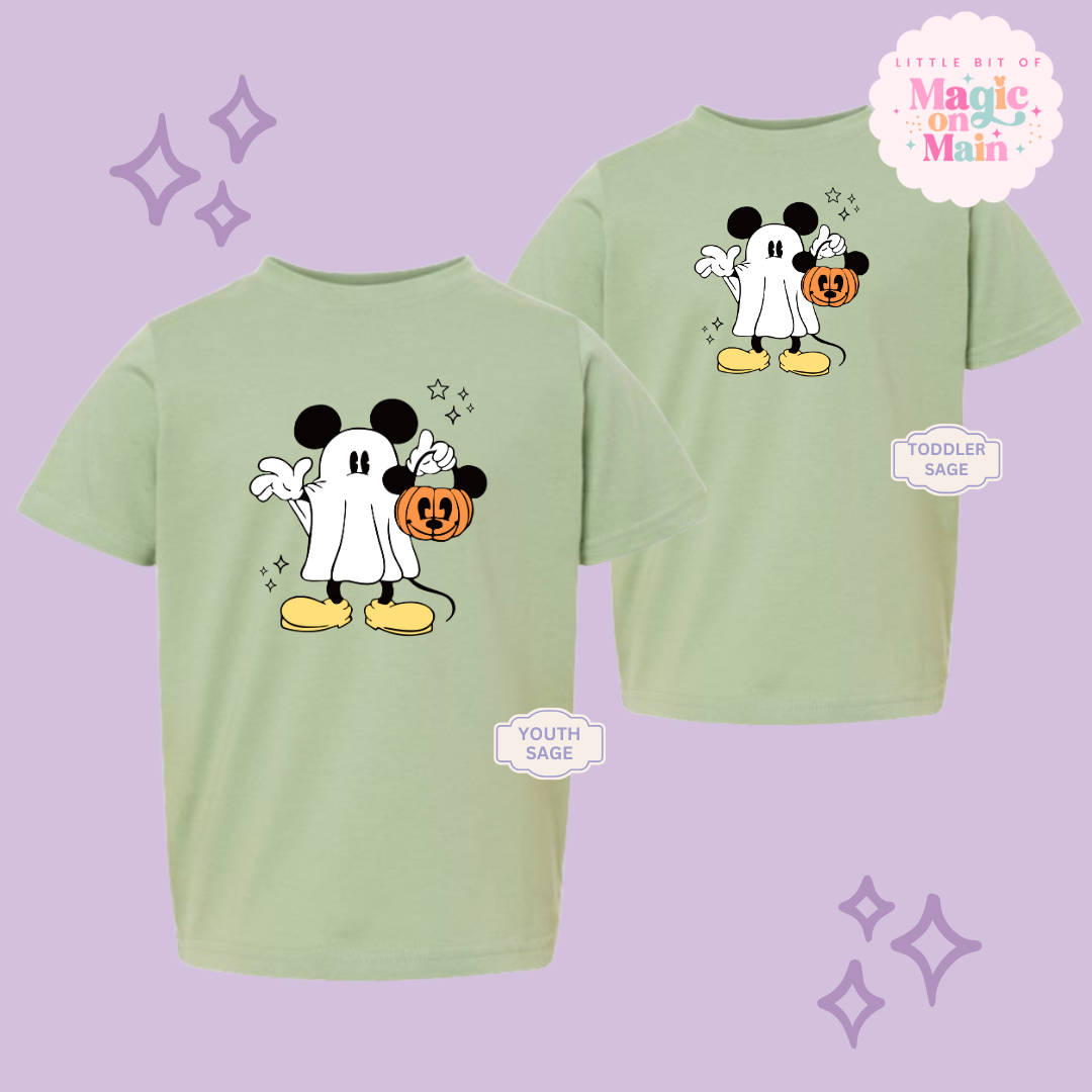 PRINTED MICKEY GHOST - YOUTH/TODDLER