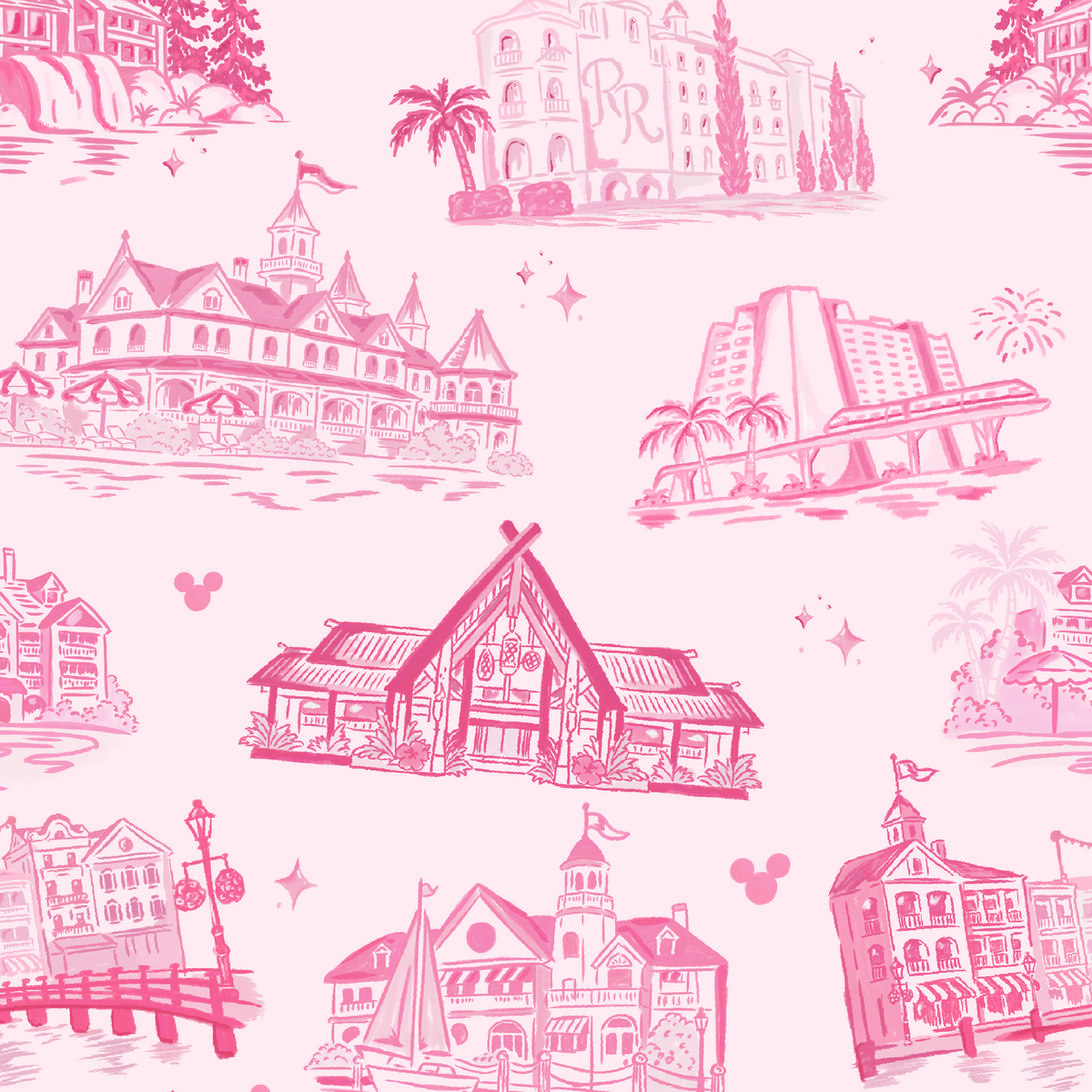 PREORDER ONLY - RESORTS BAMBOO LOUNGEWEAR - EXCLUSIVE COLLAB DESIGN - ANTICIPATED SHIP DATE MID/LATE DECEMBER