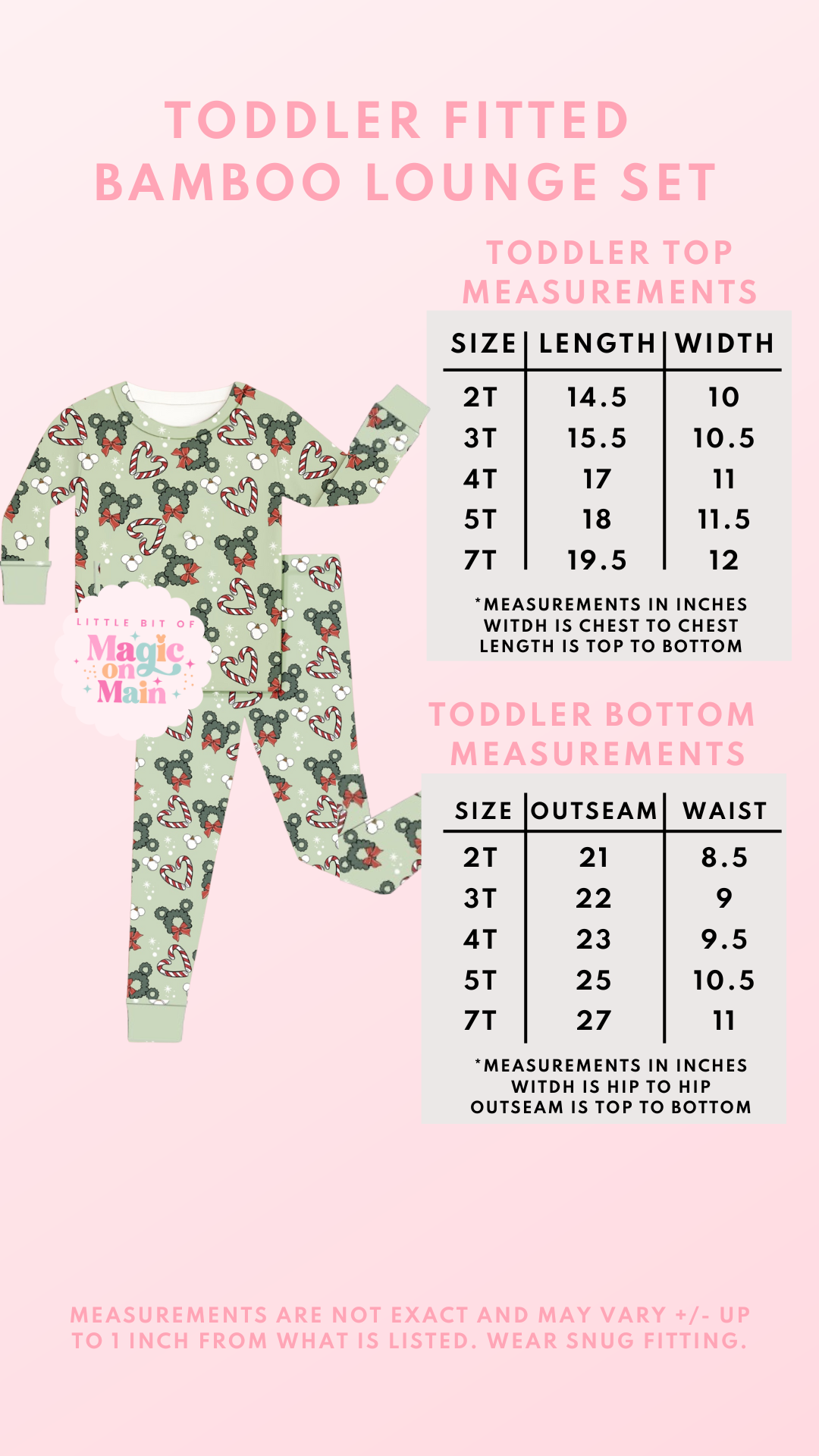 PREORDER ONLY - GREEN CHRISTMAS LOUNGEWEAR - WILL SHIP NOVEMBER 15TH-30TH