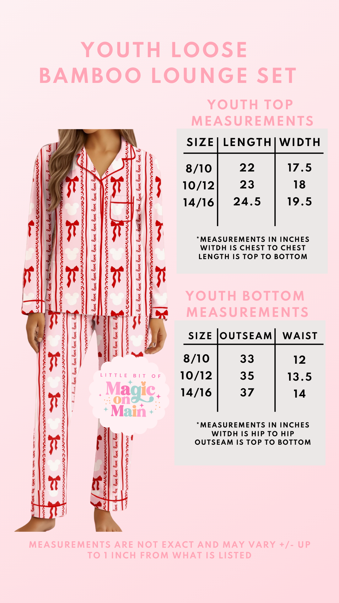 READY TO SHIP (RTS) - BAMBOO COQUETTE LOUNGEWEAR - (10010)