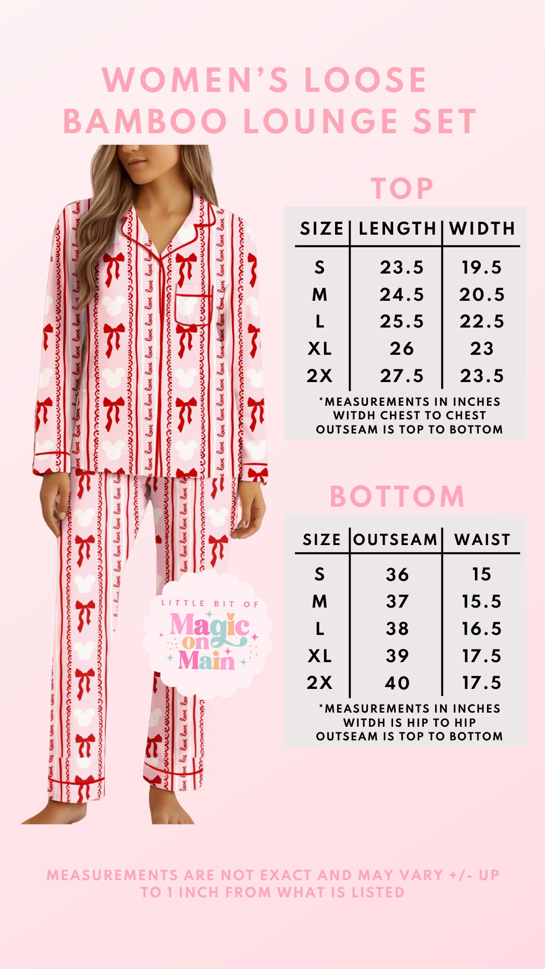 READY TO SHIP (RTS) - BAMBOO COQUETTE LOUNGEWEAR - (10010)