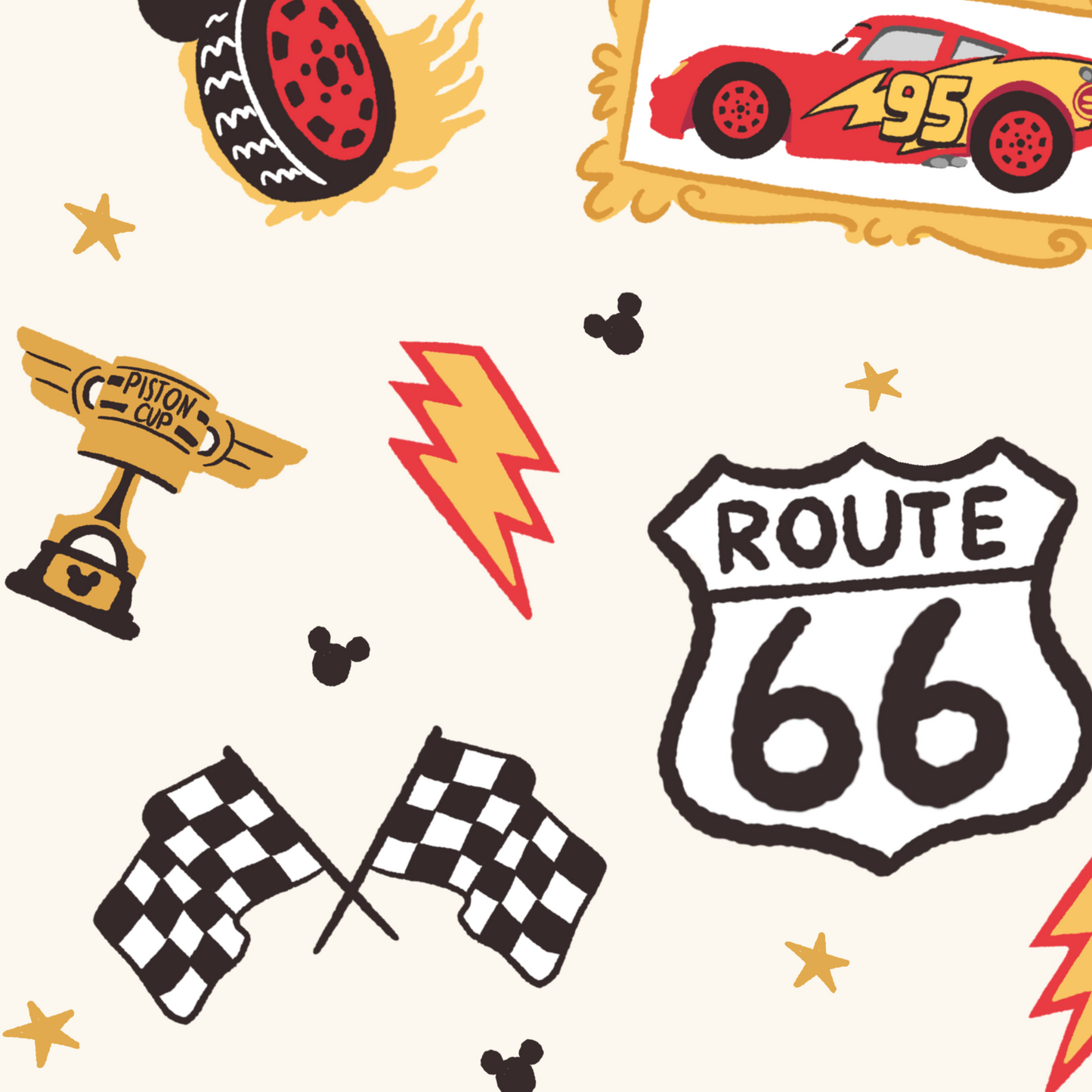 PREORDER - ROUTE 66 SCRUNCHIE - EXCLUSIVE TO MoM - ANTICIPATED SHIP DATE MID SEPT