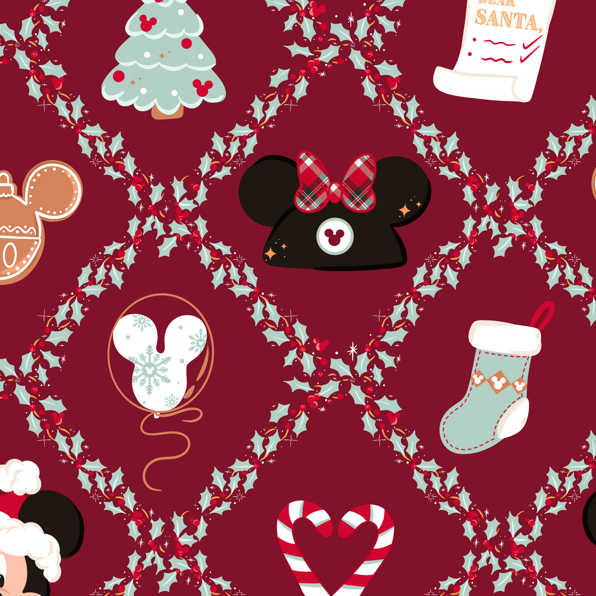 RTS - TIS THE SEASON BAMBOO PET BANDANA - EXCLUSIVE DESIGN TO MoM - FINAL SALE